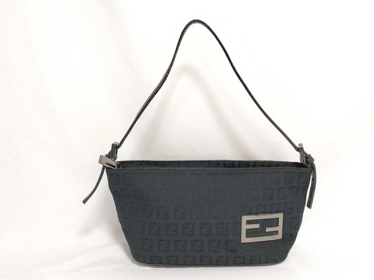 FENDI Zucchino FF hardware accessory pouch handbag