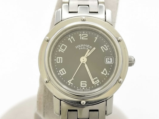 HERMES Clipper CL4.210 1588467 Gray Dial Quartz Women's Watch