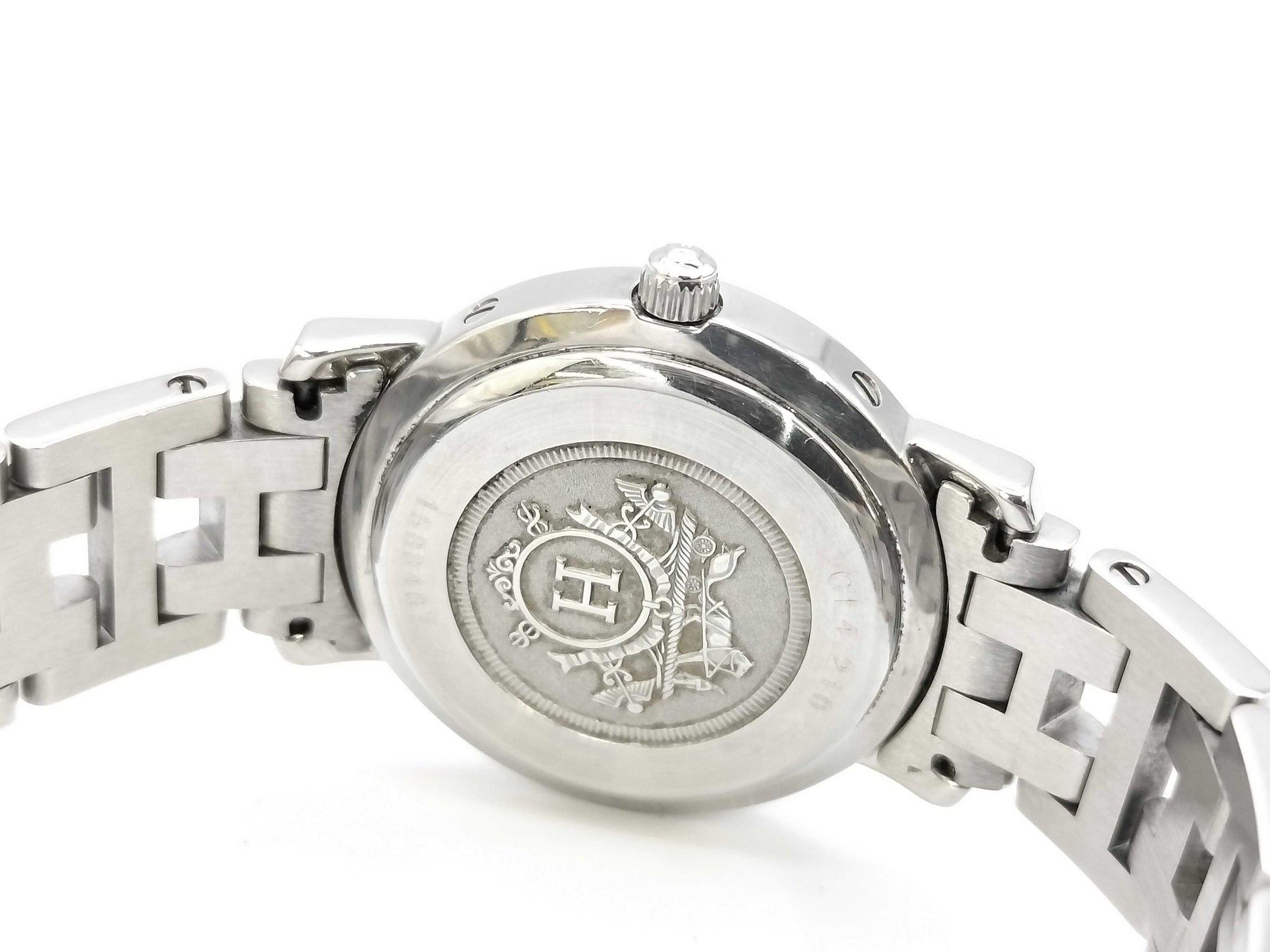 HERMES Clipper CL4.210 1588467 Gray Dial Quartz Women's Watch