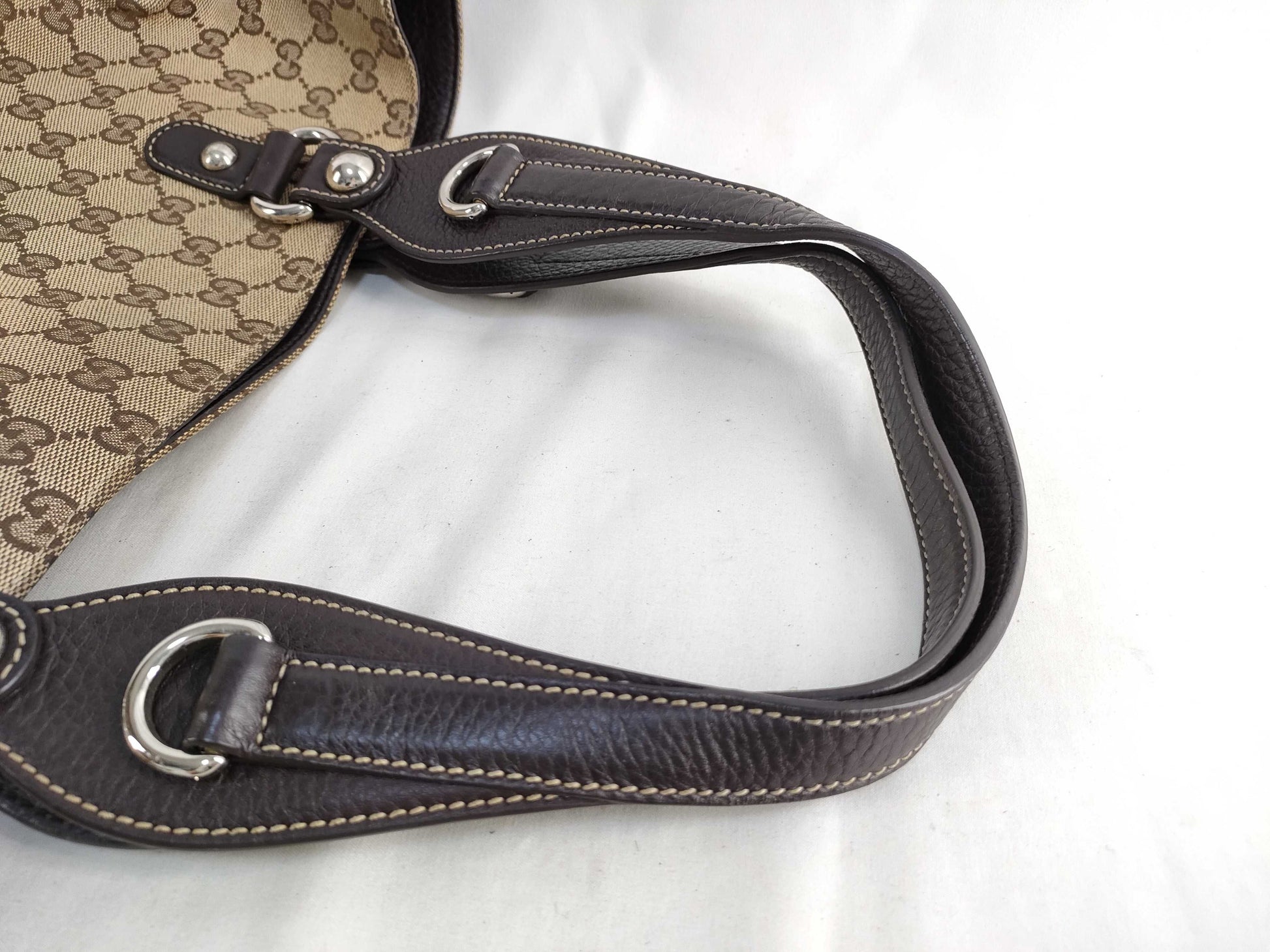 GUCCI Horsebit Canvas Tote Bag