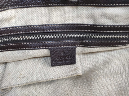 GUCCI Horsebit Canvas Tote Bag
