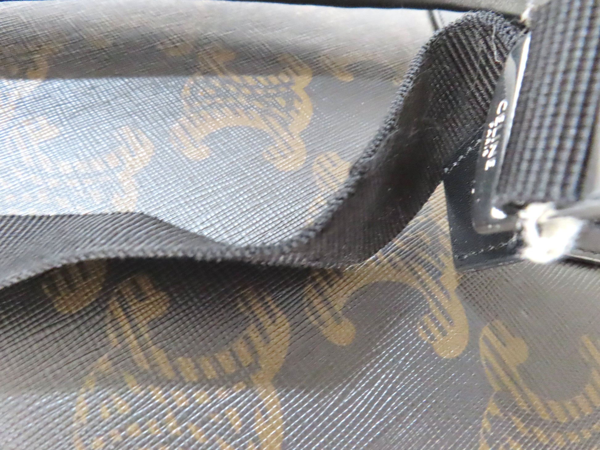CELINE Medium Backpack / Triomphe Canvas XL Black Rucksack 188382EOI.38SI