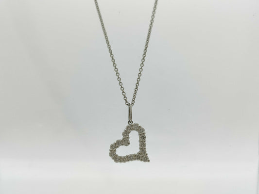 Tiffany & Co. Sentimental Heart PT950 3.6g Necklace 