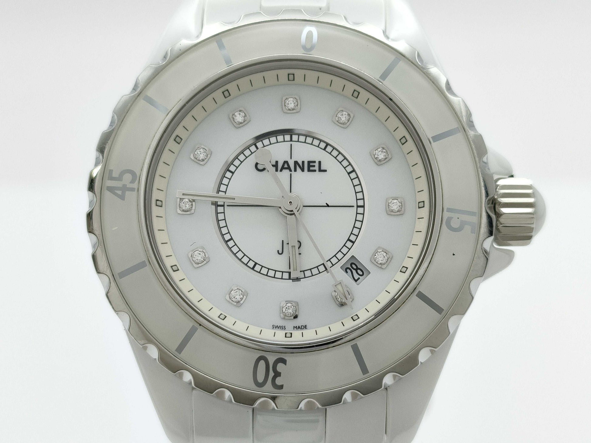CHANEL J12 H1628 RFN50997 White Dial Quartz Boys' Watch