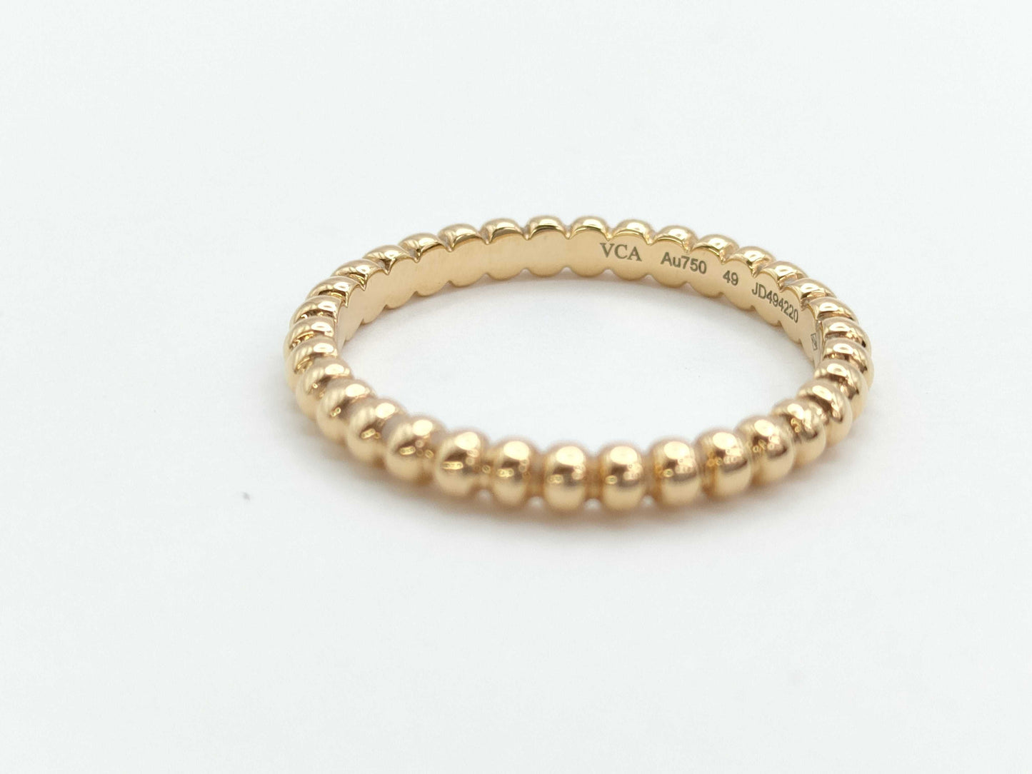 Van Cleef & Arpels Perlée #49 YG Au750 2.0g Ring 