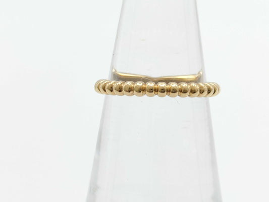 Van Cleef & Arpels Perlée #49 YG Au750 2.0g Ring 