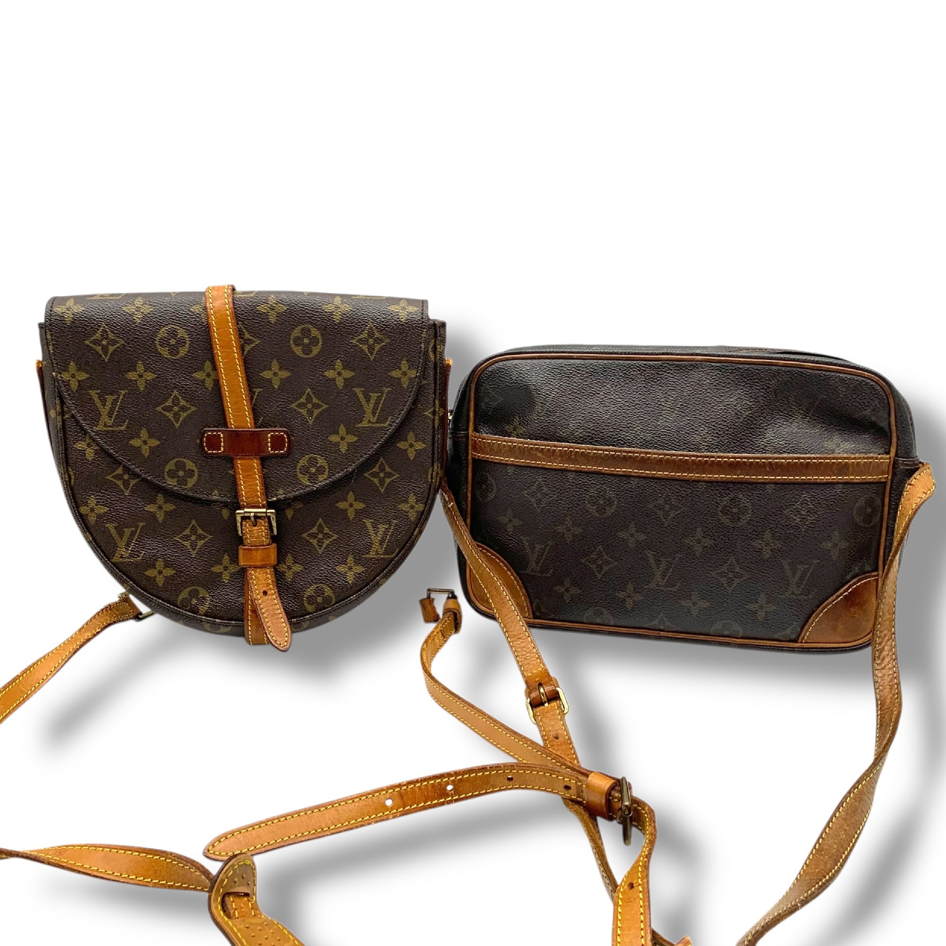 LOUIS VUITTON Chantilly Trocadero Shoulder Bag Set of 2