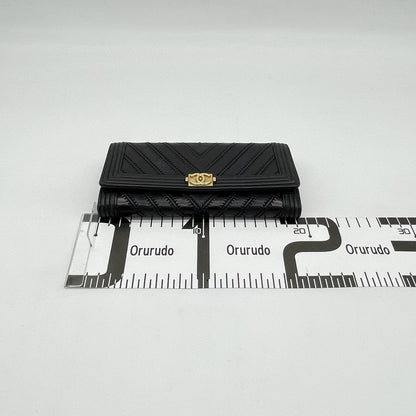 CHANEL Boy Chanel Chain Shoulder Bag Chevron 22 Series Wallet