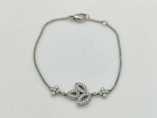 HARRY WINSTON Lily Cluster Mini Diamond Pt950 6.9g Bracelet/Bangle 