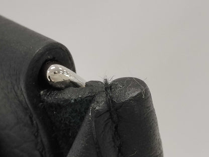 HERMES Evelyn TPM Shoulder Bag, Black, Silver Hardware, Taurillon Clemence Leather, K Stamp, Instructions, Receipt
