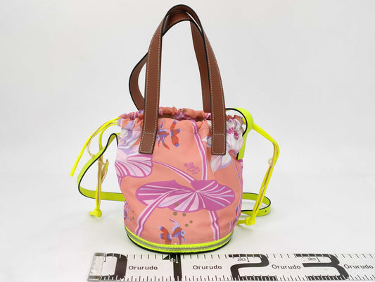 LOEWE Smiley Wink 2-way bag, nylon and leather multi-purpose handbag