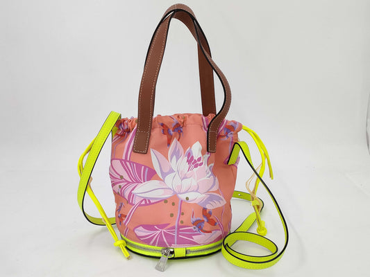 LOEWE Smiley Wink 2-way bag, nylon and leather multi-purpose handbag