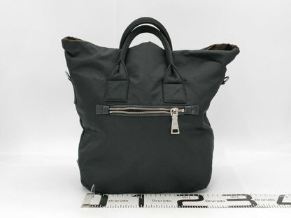 PRADA Prada Reversible Tote Nylon Black x Camouflage Tote Bag