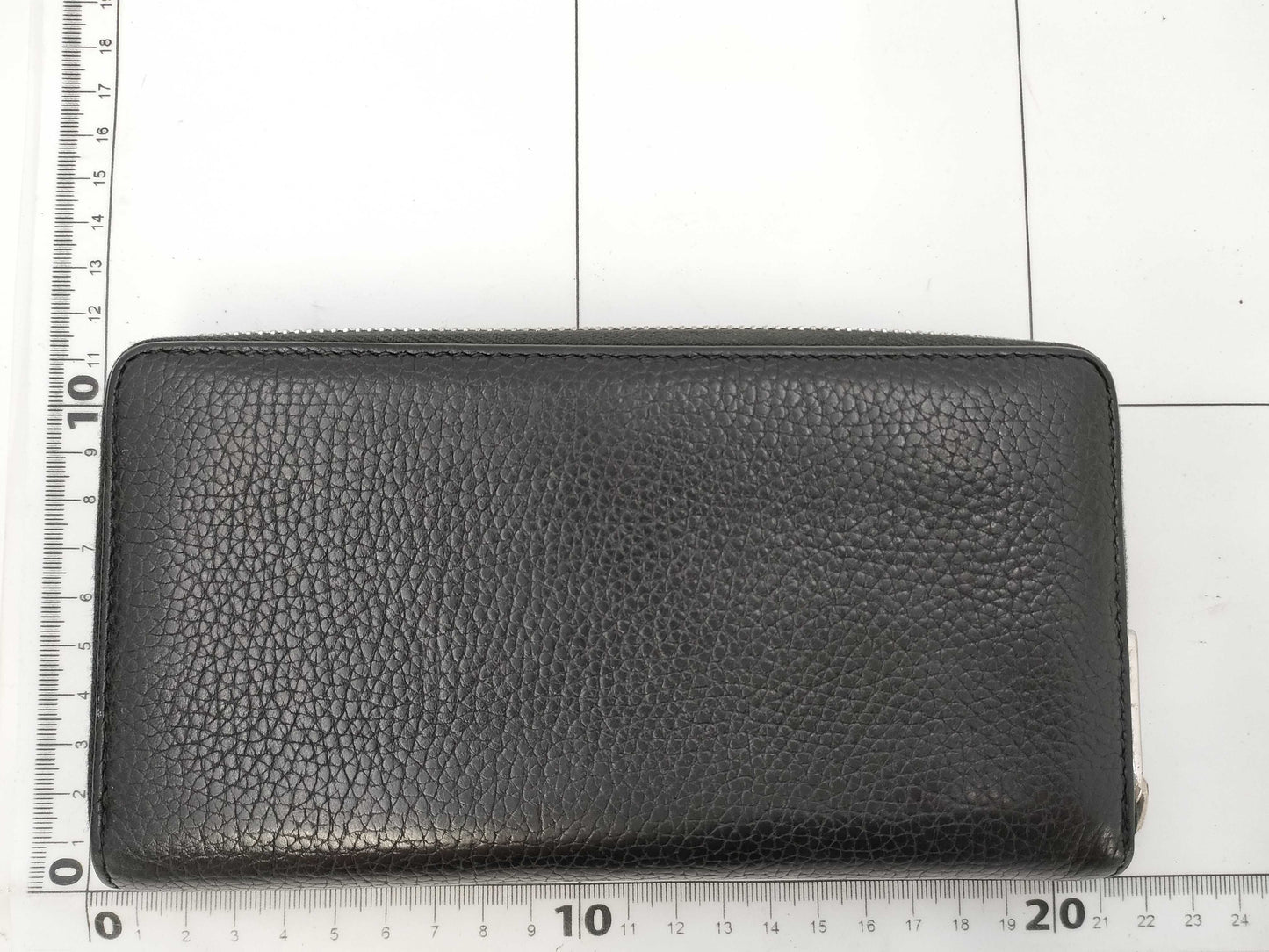 GUCCI Durian Long Wallet, Round Leather, Black, 473928