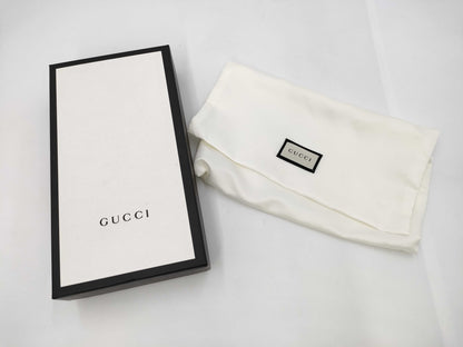 GUCCI Durian Long Wallet, Round Leather, Black, 473928