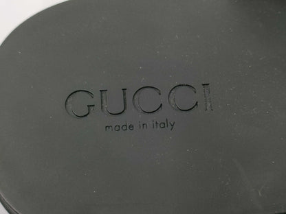 GUCCI Gucci Thong Sandals, Rubber, Black, 746334, Size 37
