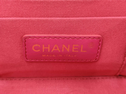 CHANEL Matelasse Chain Vanity Lamb G Hardware Black CPX8P2AH Handbag