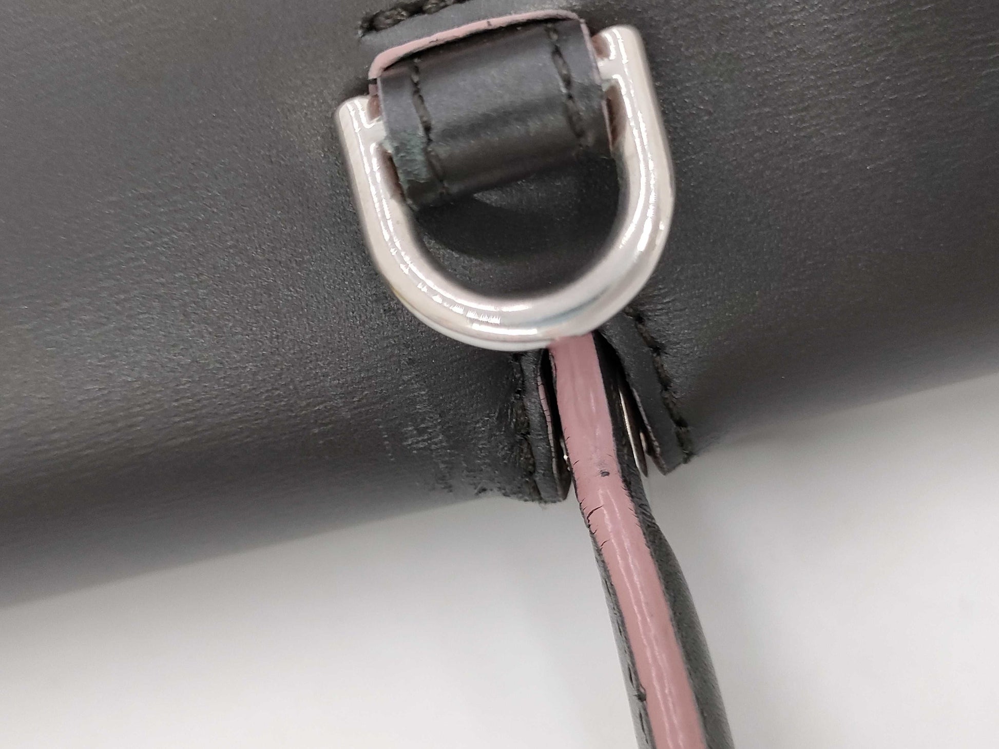 CELINE Mini Belt Bag Leather Brown x Pink Handbag