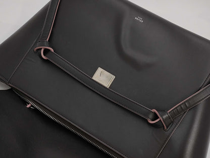 CELINE Mini Belt Bag Leather Brown x Pink Handbag