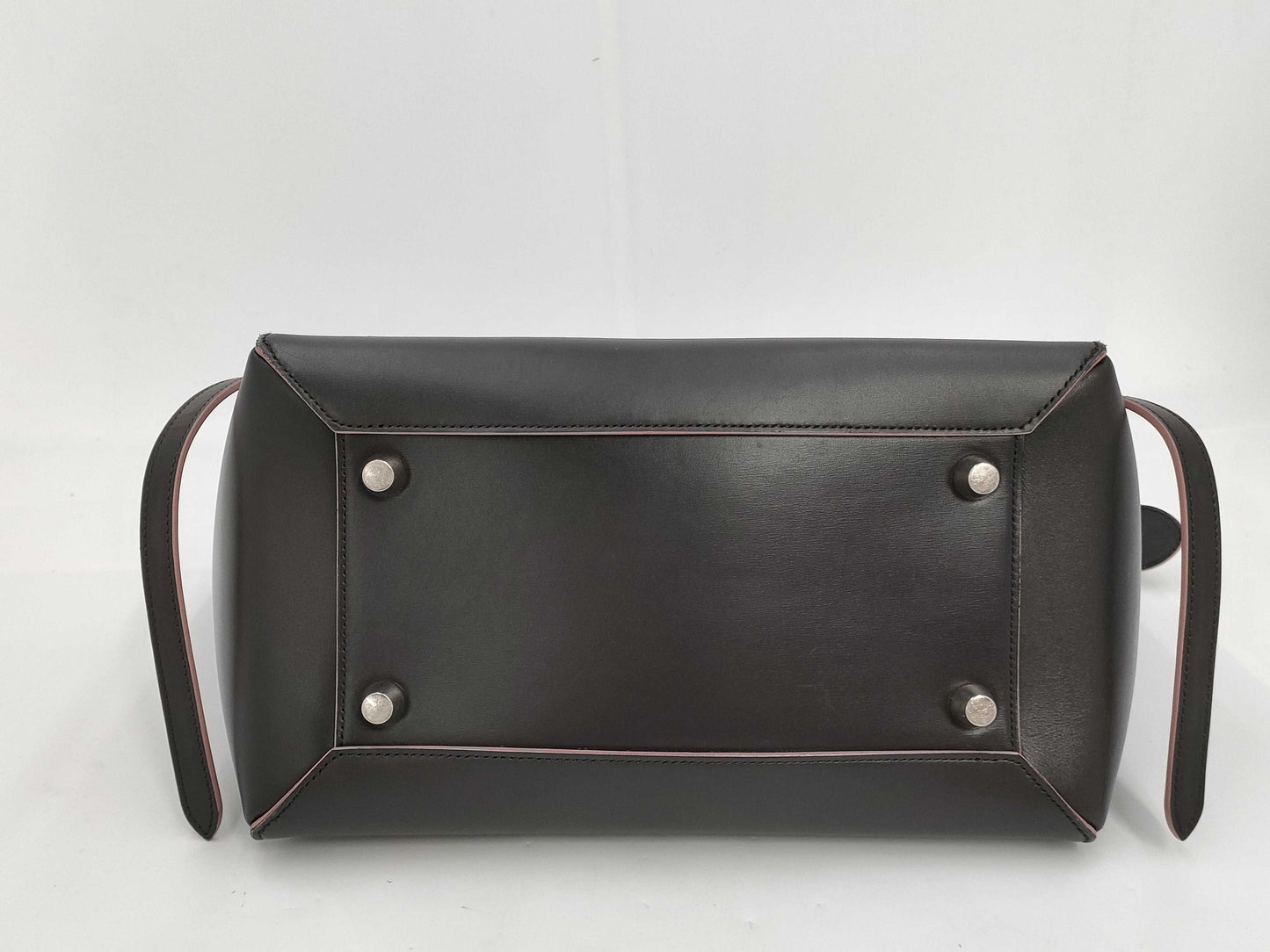 CELINE Mini Belt Bag Leather Brown x Pink Handbag