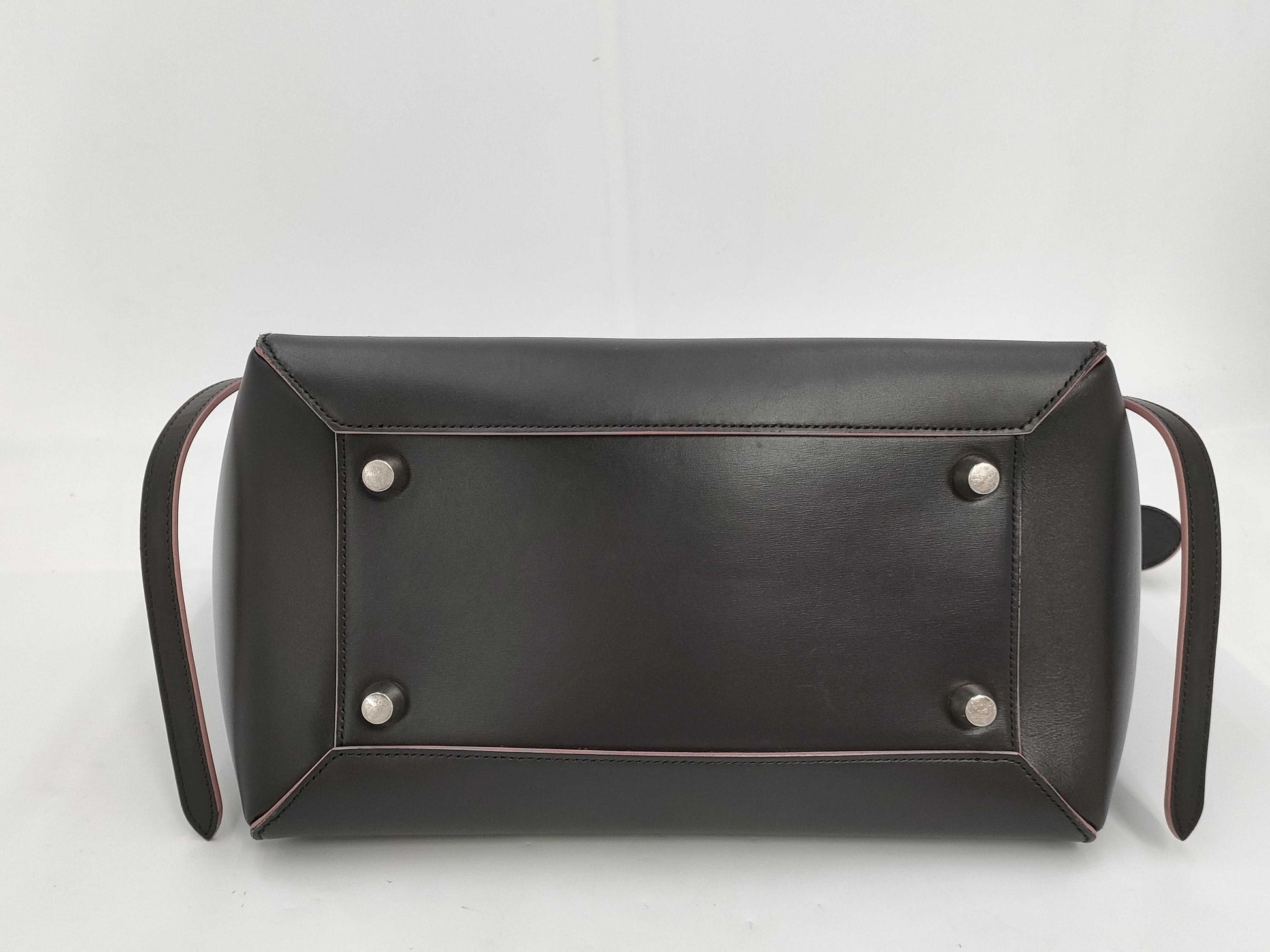 CELINE Mini Belt Bag Leather Brown x Pink Handbag