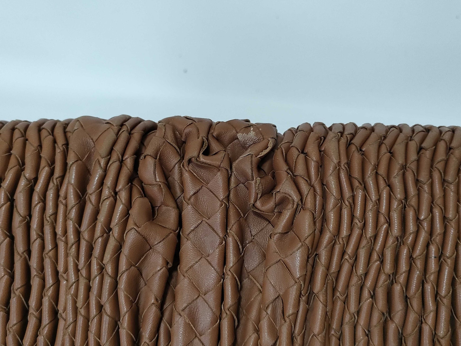 BOTTEGA VENETA Intrecciato QT-Bottega Veneta Intrecciato leather handbag brown