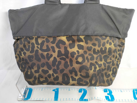 PRADA Tessuto x Leather 2-Way Handbag Leopard Print B4521V 