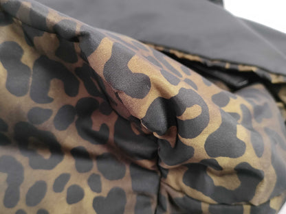 PRADA Tessuto x Leather 2-Way Handbag Leopard Print B4521V 