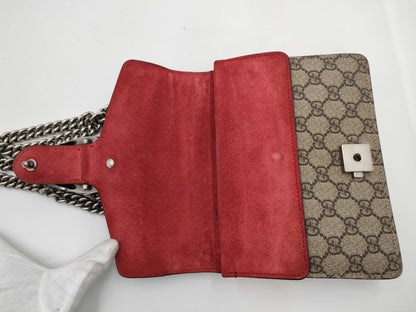 GUCCI 421970 GG Supreme Dionysus Chain Shoulder Bag