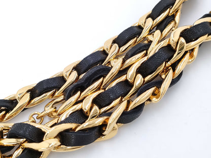 CHANEL Coco Medal Leather Chanel Chain Belt