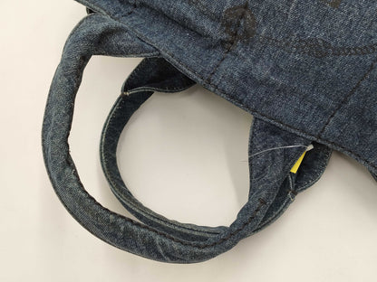 PRADA B1877B Canapa Denim Handbag Tote Bag