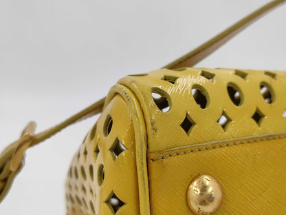 PRADA Leather Punching 2-Way Shoulder Bag/Handbag