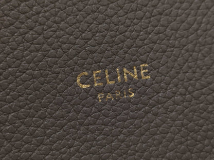 CELINE Cabas Phantom Medium Leather Tote Bag