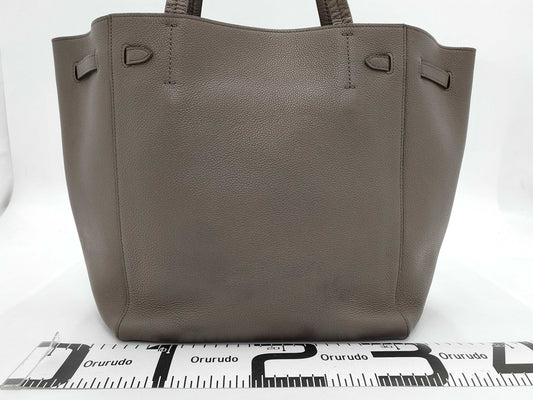 CELINE Cabas Phantom Medium Leather Tote Bag