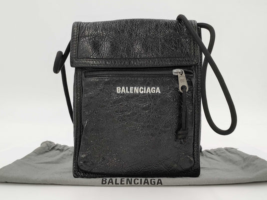 BALENCIAGA Explorer Leather Shoulder Bag