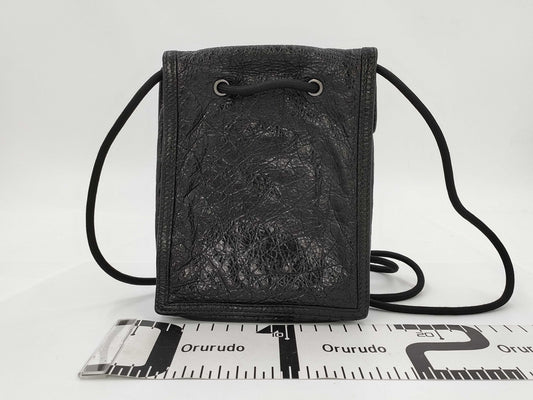 BALENCIAGA Explorer Leather Shoulder Bag