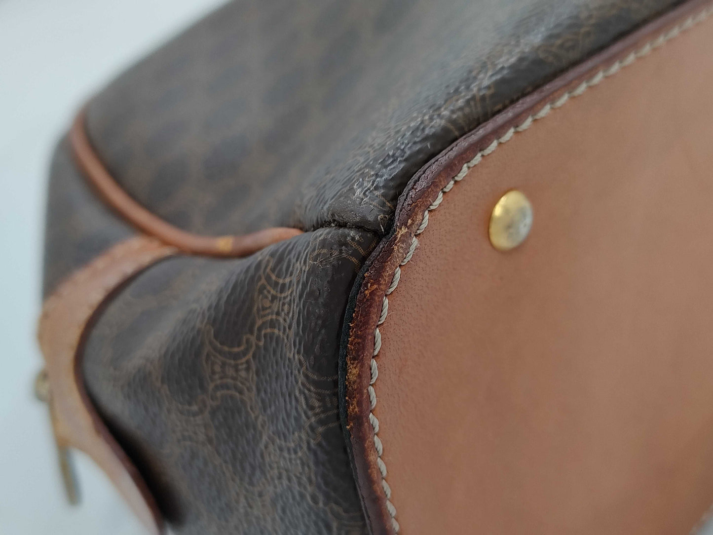 CELINE Macadam PVC Triomphe Handbag