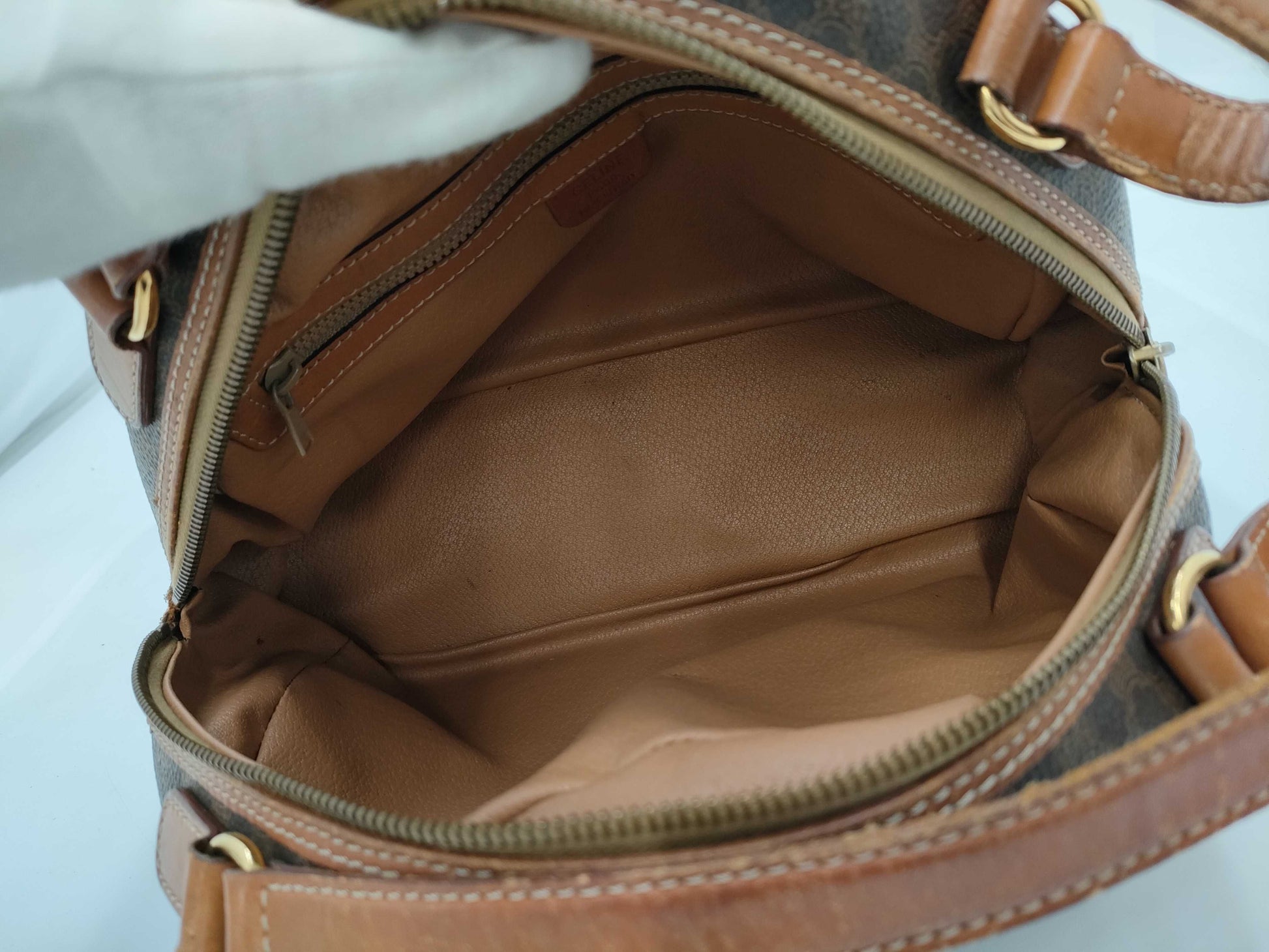 CELINE Macadam PVC Triomphe Handbag