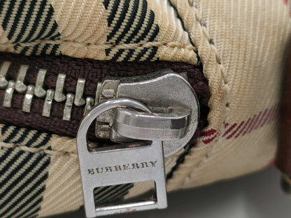 BURBERRY Nova Check Logo Plate Shoulder Bag