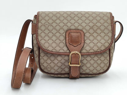 CELINE Macadam PVC Triomphe Shoulder Bag
