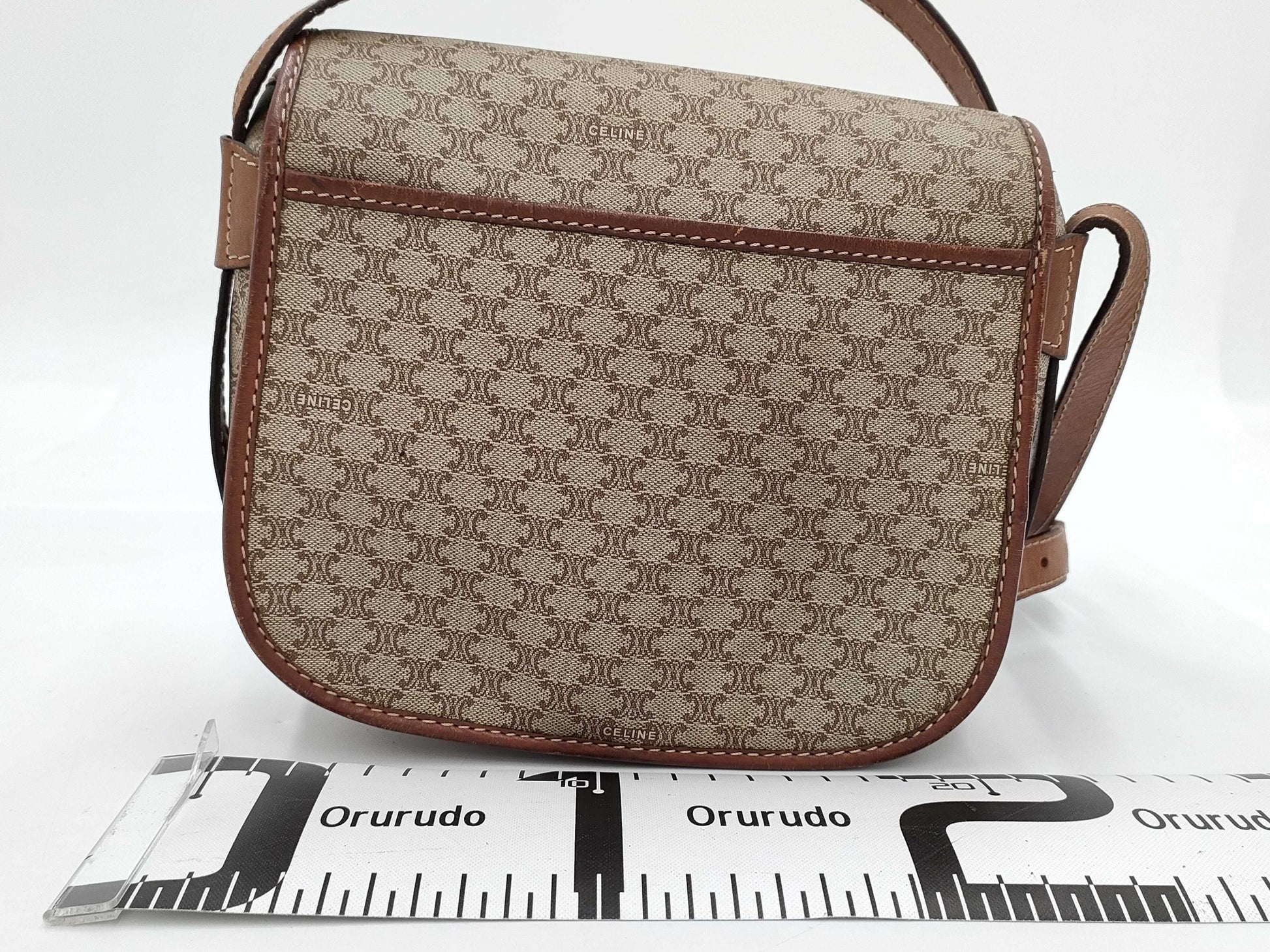 CELINE Macadam PVC Triomphe Shoulder Bag
