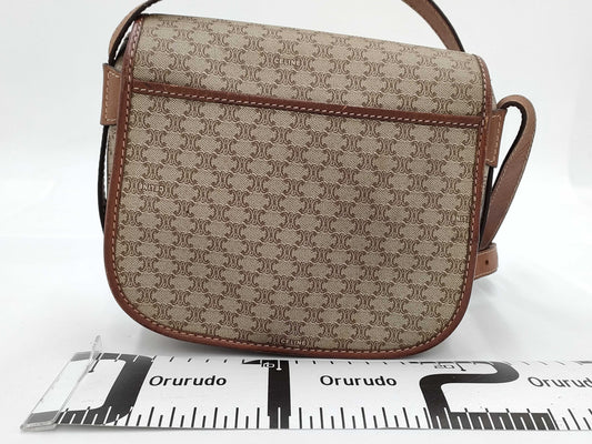 CELINE Macadam PVC Triomphe Shoulder Bag