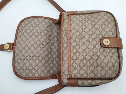 CELINE Macadam PVC Triomphe Shoulder Bag