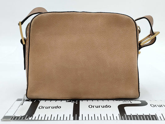 CELINE Stitched Leather Camera Shoulder Bag