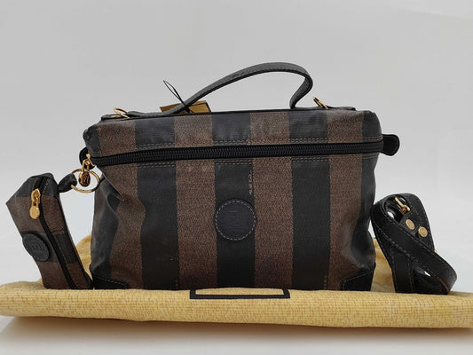 FENDI Pecan PVC Vanity 2-Way Shoulder Bag/Handbag