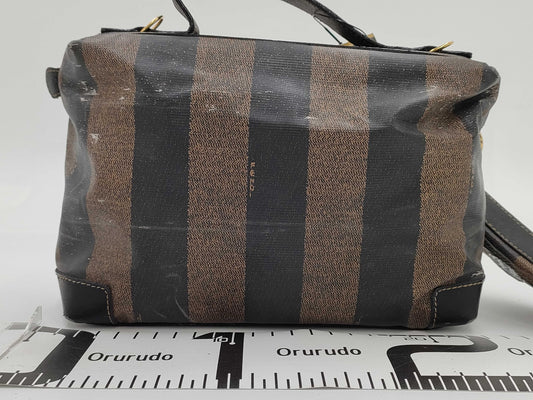 FENDI Pecan PVC Vanity 2-Way Shoulder Bag/Handbag