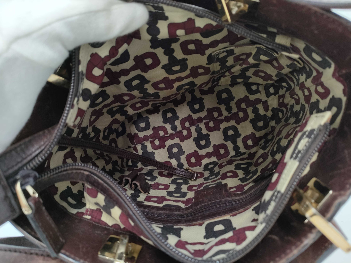 GUCCI 145994 Guccissima Horsebit Leather Handbag Bucket