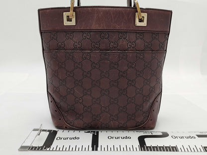 GUCCI 145994 Guccissima Horsebit Leather Handbag Bucket