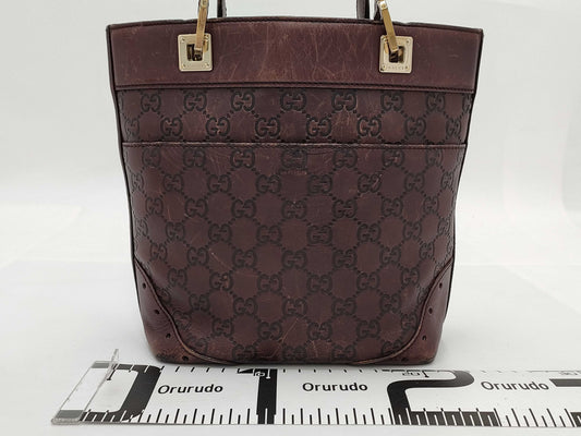 GUCCI 145994 Guccissima Horsebit Leather Handbag Bucket