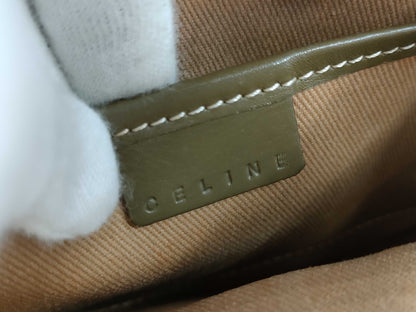 CELINE C Macadam Canvas Leather Tote Bag Sulky C Handbag